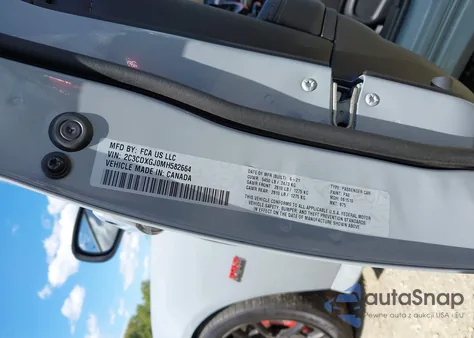 2021 Dodge Charger Scat Pack z USA, uszkodzony, nr VIN 2C3CDXGJ0MH582664